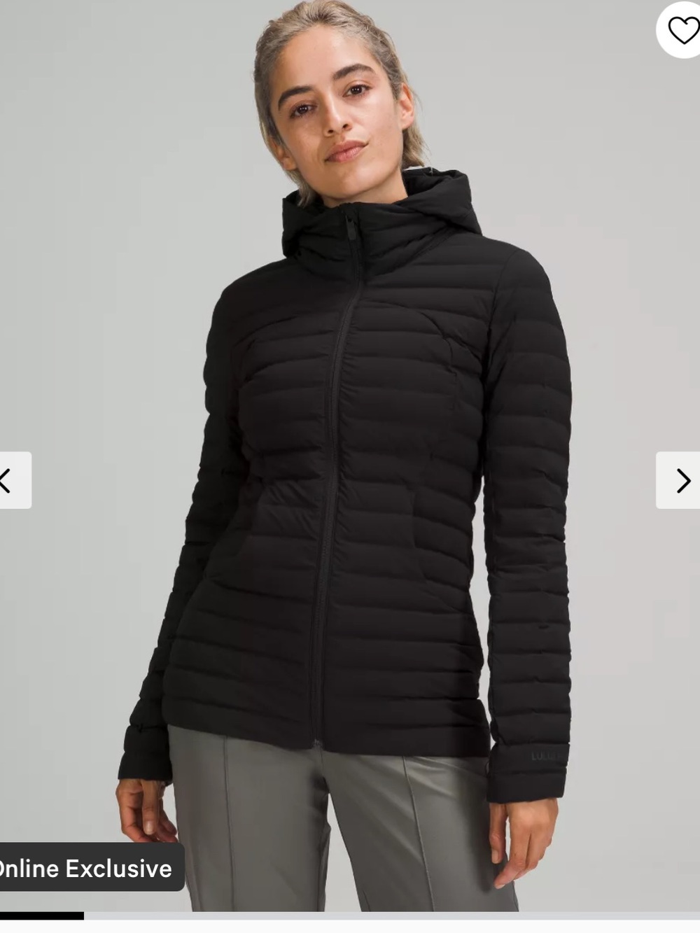 Lululemon‎ pack it down Lightweight Black Hooded Puffer Jacket - Women
